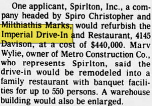 Imperial Drive-In - Jul 18 1973 Article